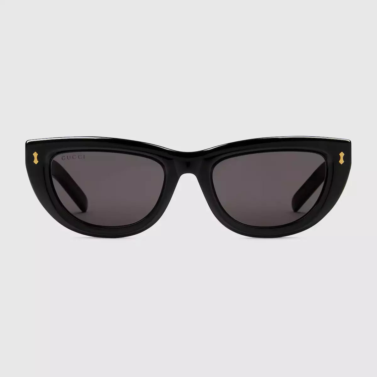 Occhiali da sole Gucci con montatura a farfalla - Acetato nero