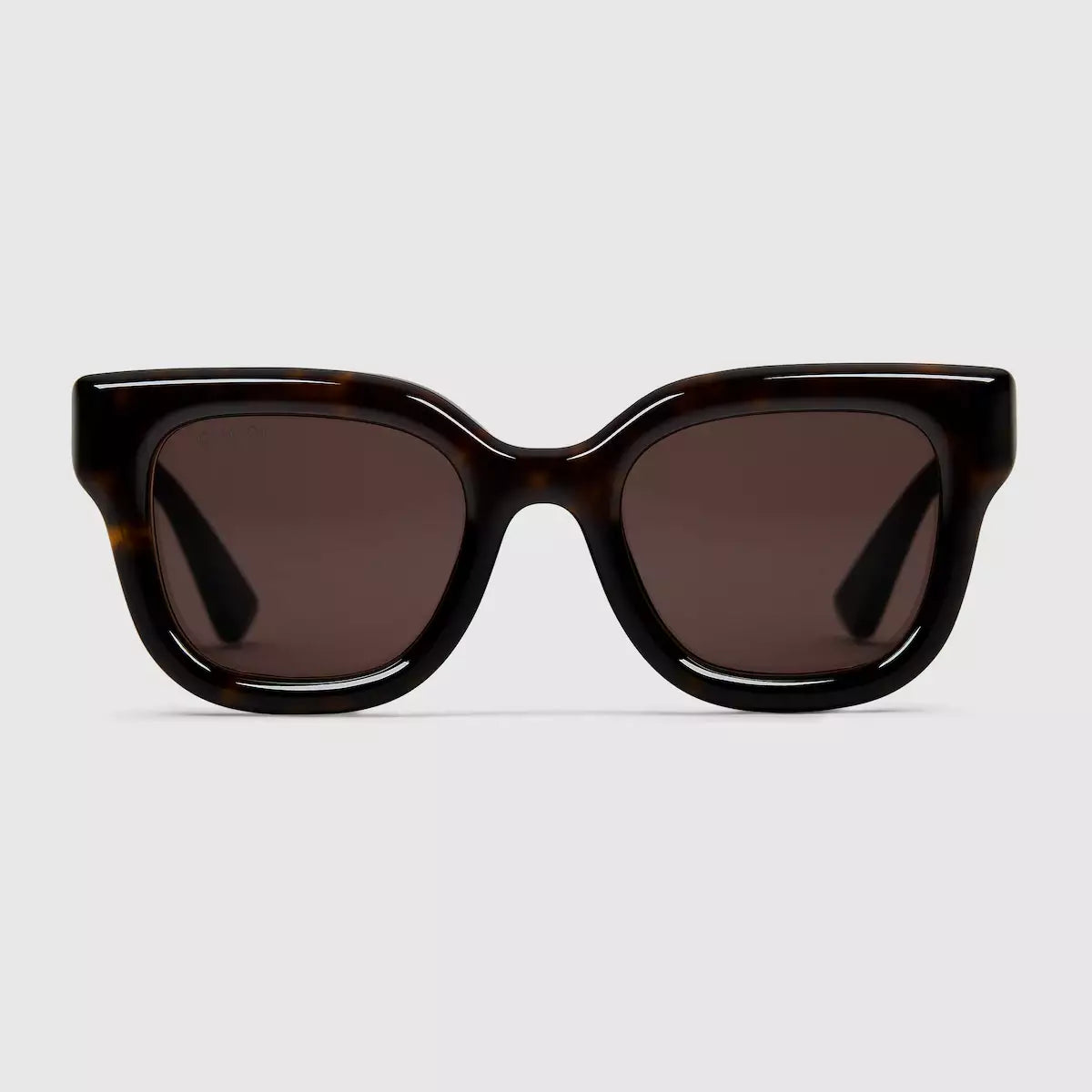 Occhiali da sole Gucci con montatura circolare - Marrone scuro