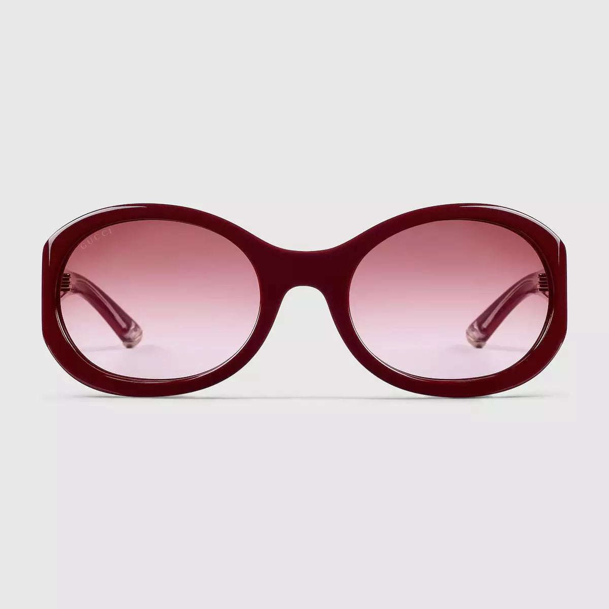 Occhiali da sole Gucci con montatura tonda - Rosso acceso