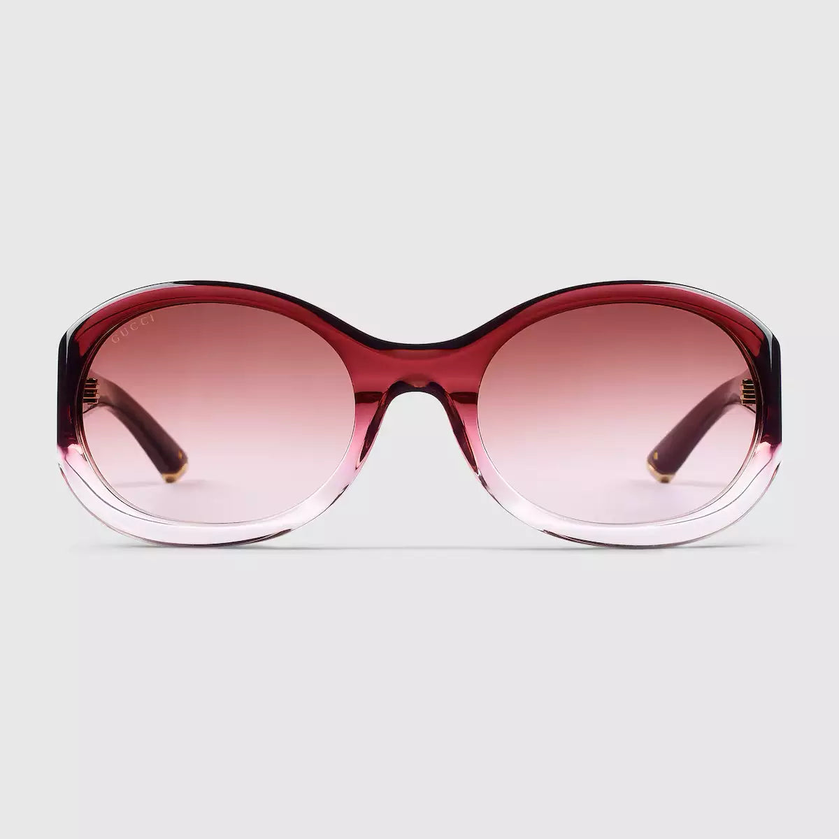 Occhiali da sole Gucci con montatura tonda - Gradiente Rosso Profondo