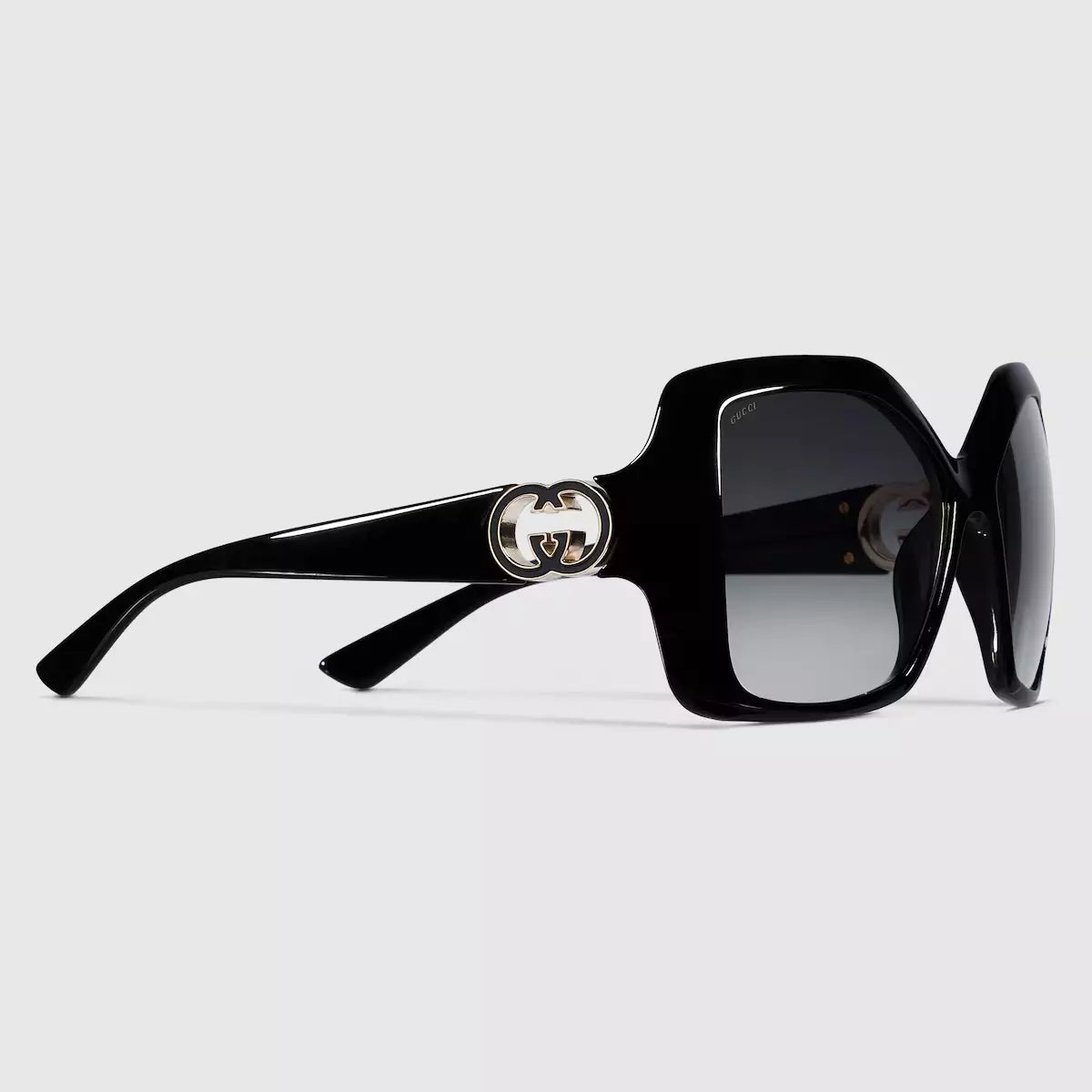 Occhiali da sole Gucci con telaio quadrato - Nero