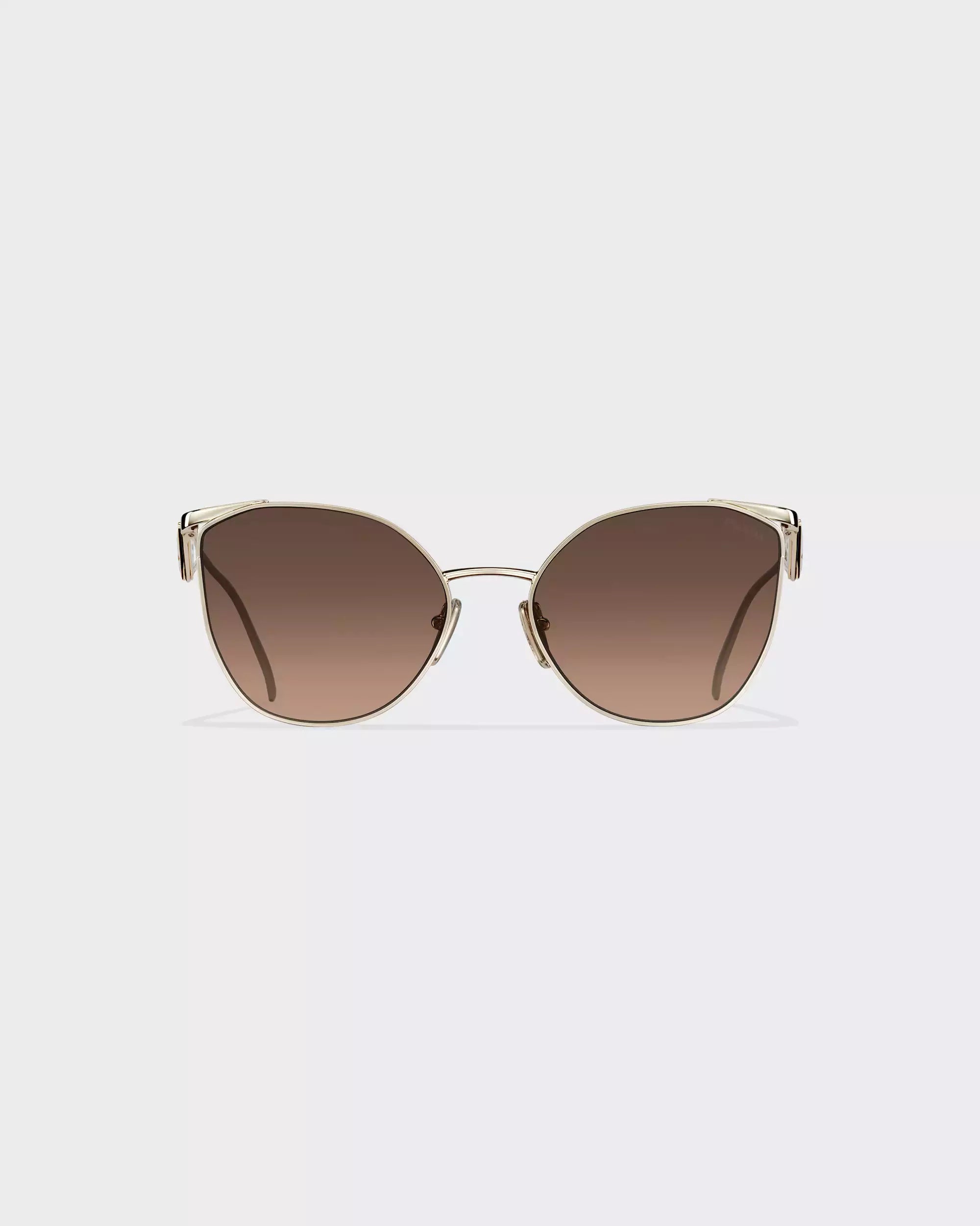 Occhiali da sole Prada - Lenti grigio antracite sfumato e beige cammeo